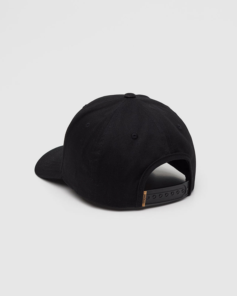 Black-6-Panel-Medium-Profile-Baseball-Cap