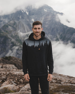 Black-Heather-Fleece-Regular-Fit-Hoodie