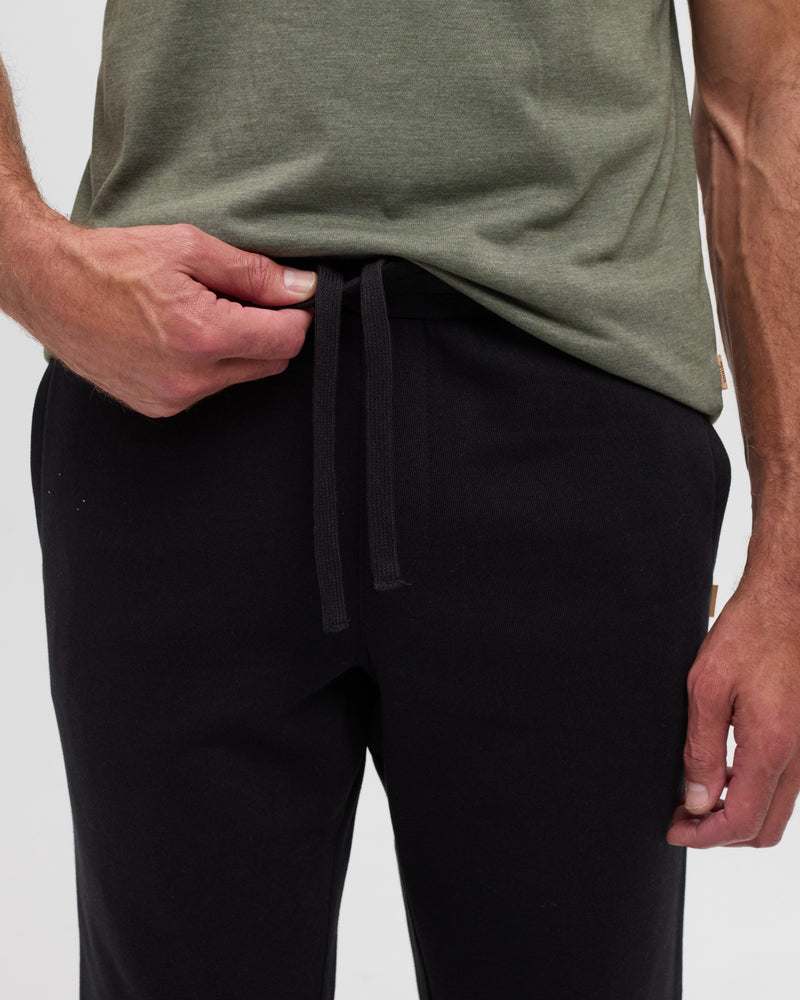 Black-Men_s-Fleece-Straight-leg-Sweatpants
