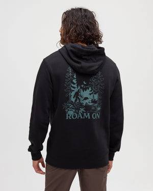 Black-Men_s-Graphic-Sweatshirt *Model is 5'11.5", wearing size M