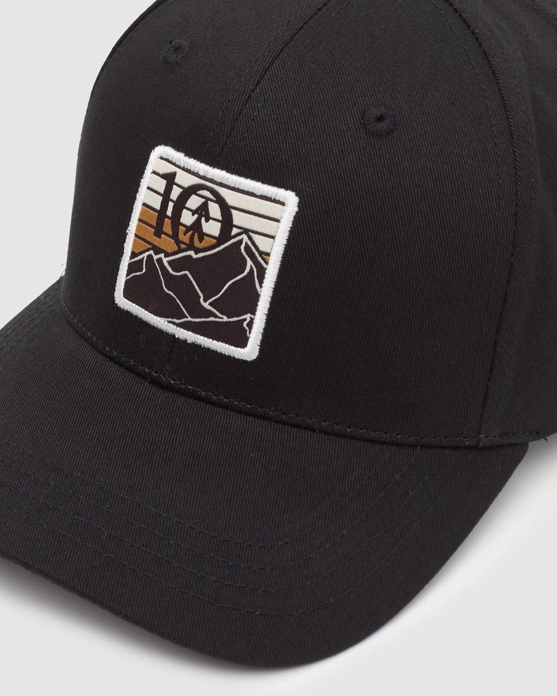 Black-Mid-profile-Ball-Cap