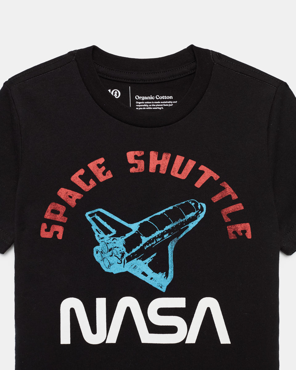 Kids Space Shuttle T-Shirt | Organic Cotton