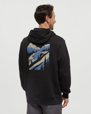 Black-Printed-Graphic-TreeFleece-Hoodie