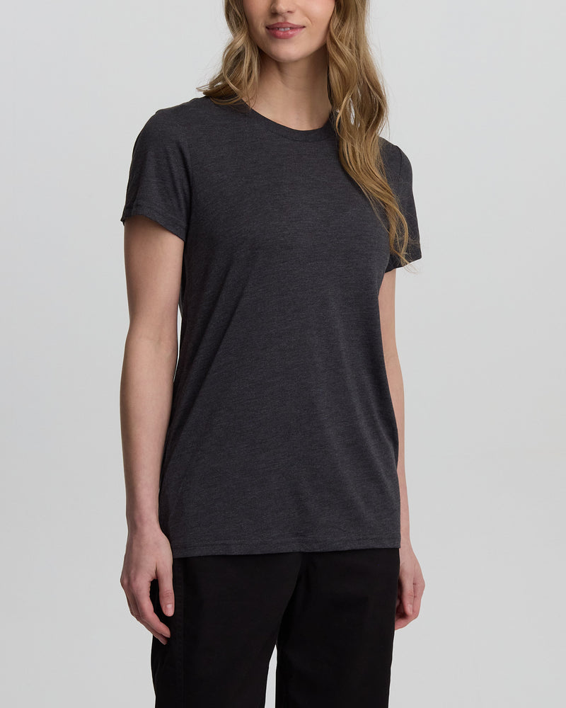 Black-Recycled-Polyester-Crew-Neck-T-Shirt