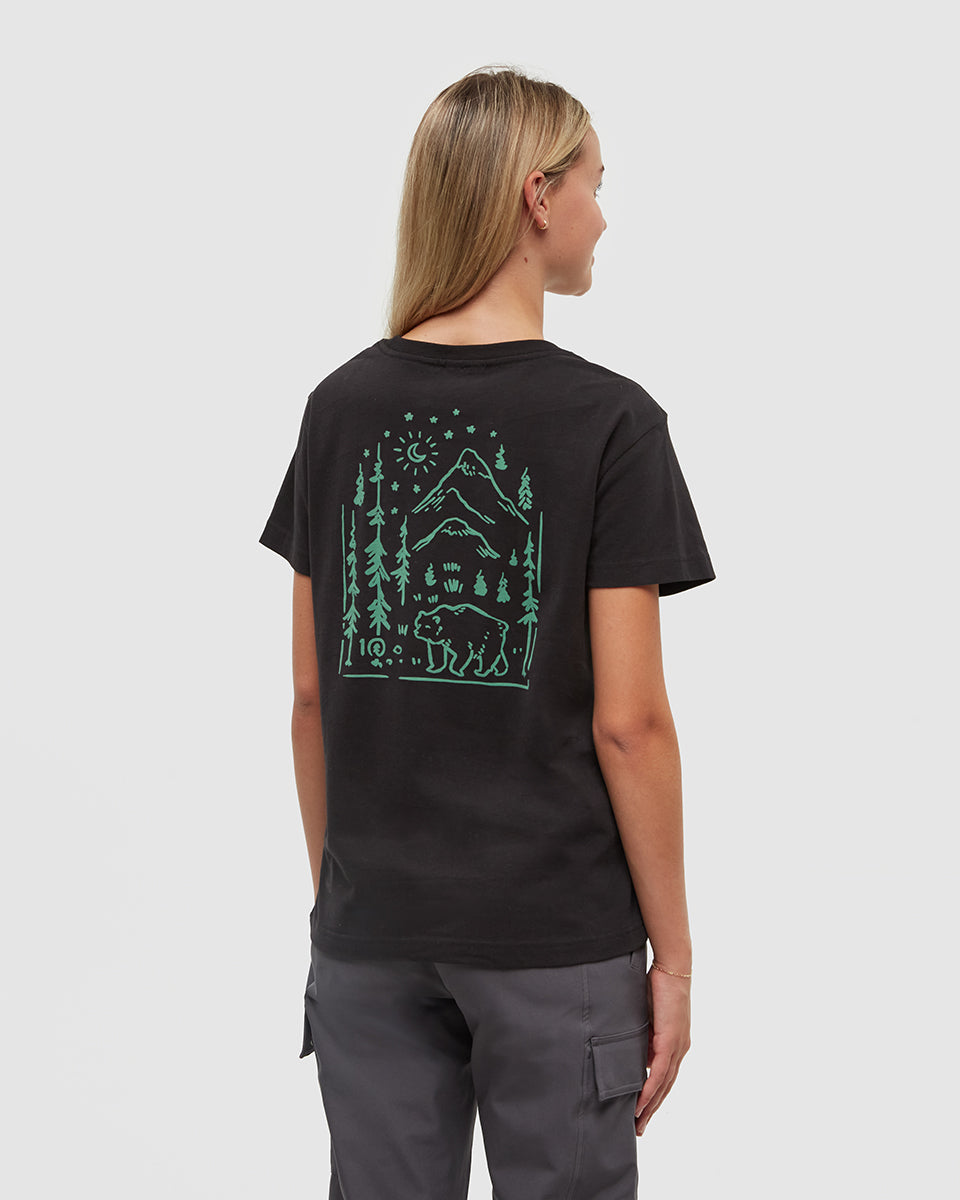 Womens Regenerative Boreal Bear T-Shirt | Organic Cotton