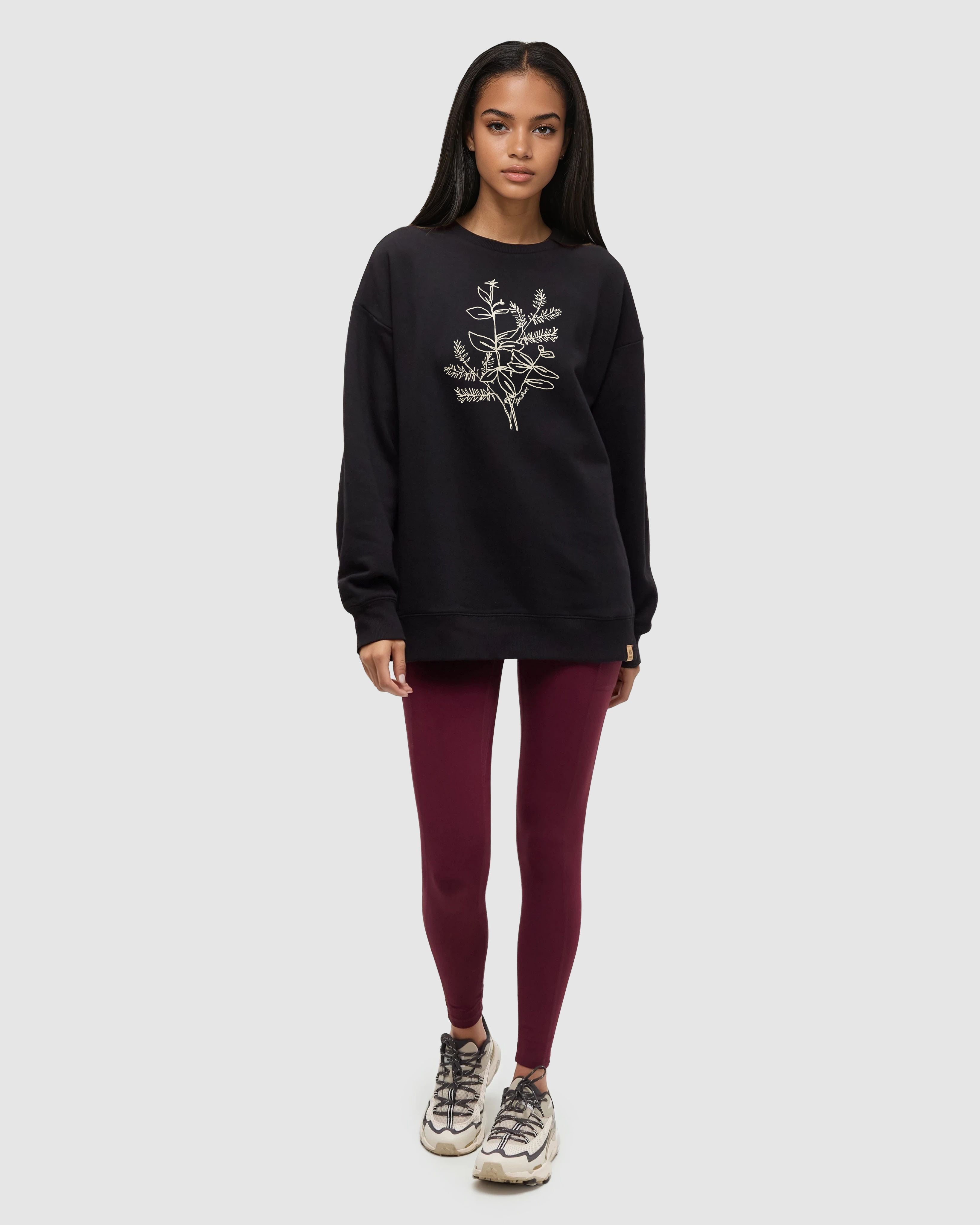 Womens Autumn Flora Crew | Recycled Materials