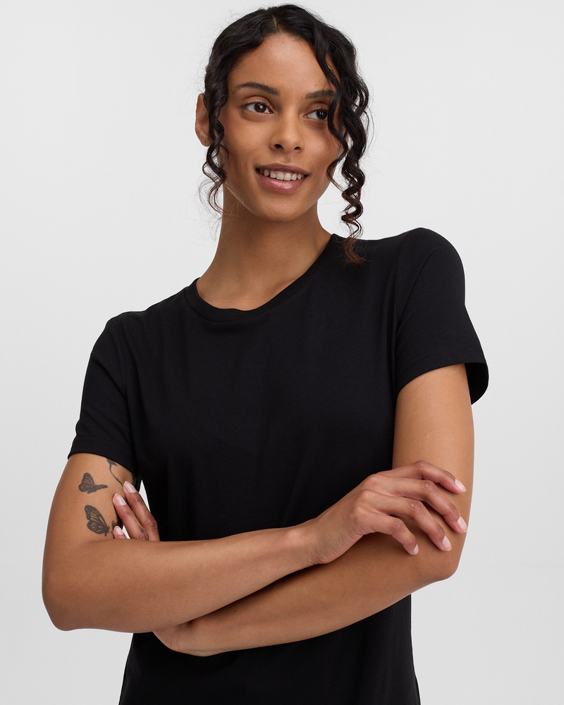 Black-TreeBlend-Classic-T-Shirt