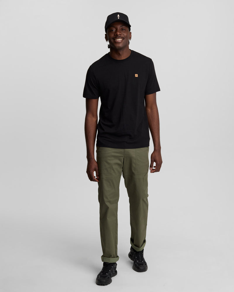 Black-Treeblend-Regular-Fit-Crew-Neck-T-shirt