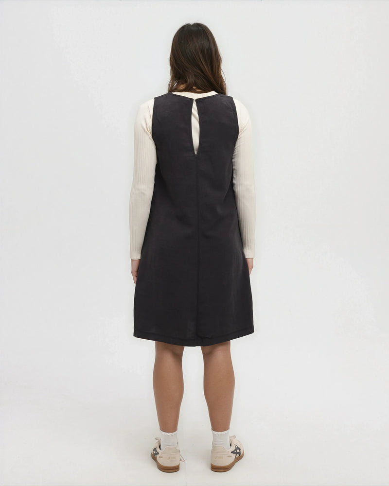 Black-Women_s-TreeLinen-A-Line-Dress