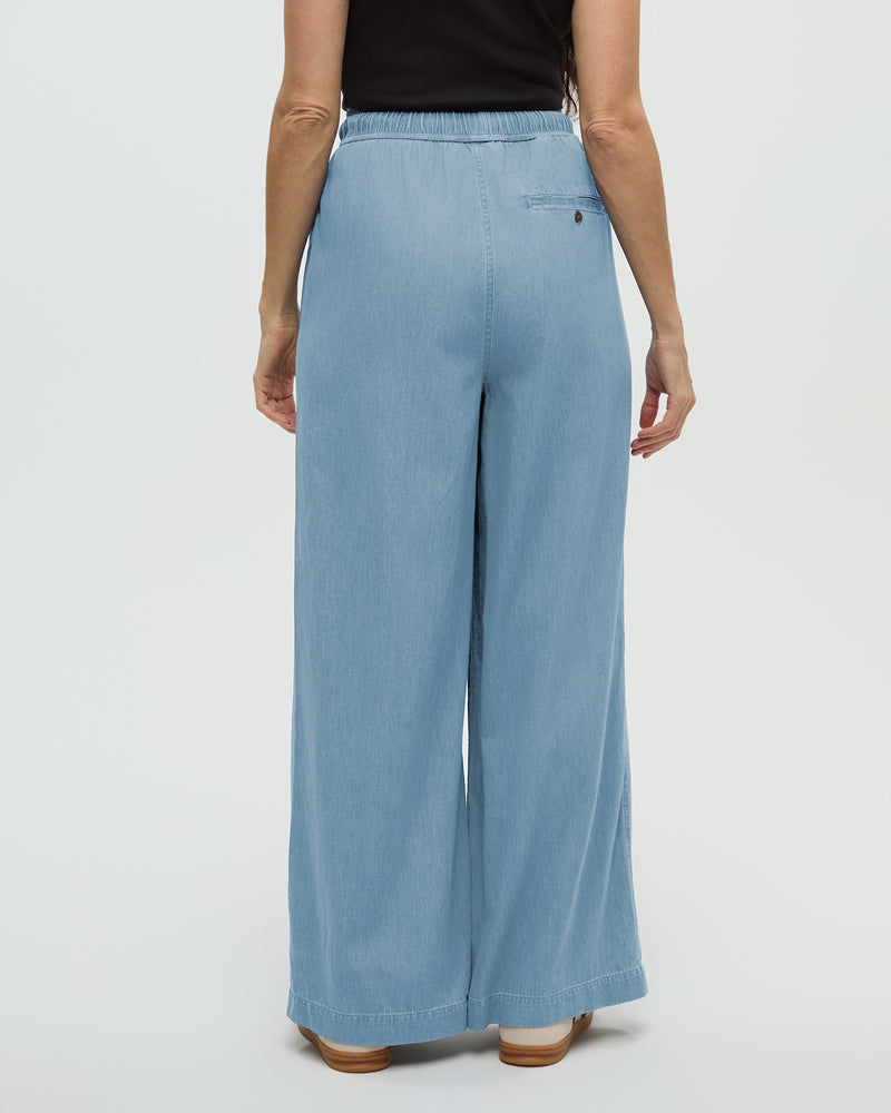 Blue-High-Rise-Denim-Wide-Leg-Pant