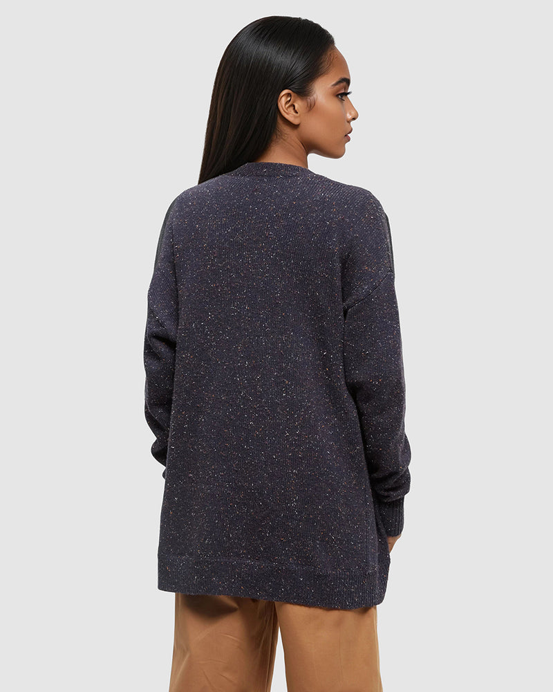 Blue-Highline-Mid-Length-Nep-Cardigan