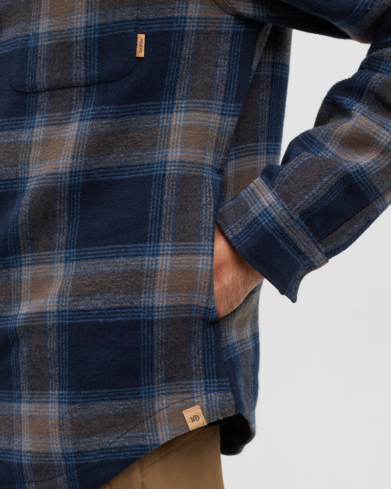 Blue-Men_s-Heavyweight-Flannel-Snap-front-Shirt