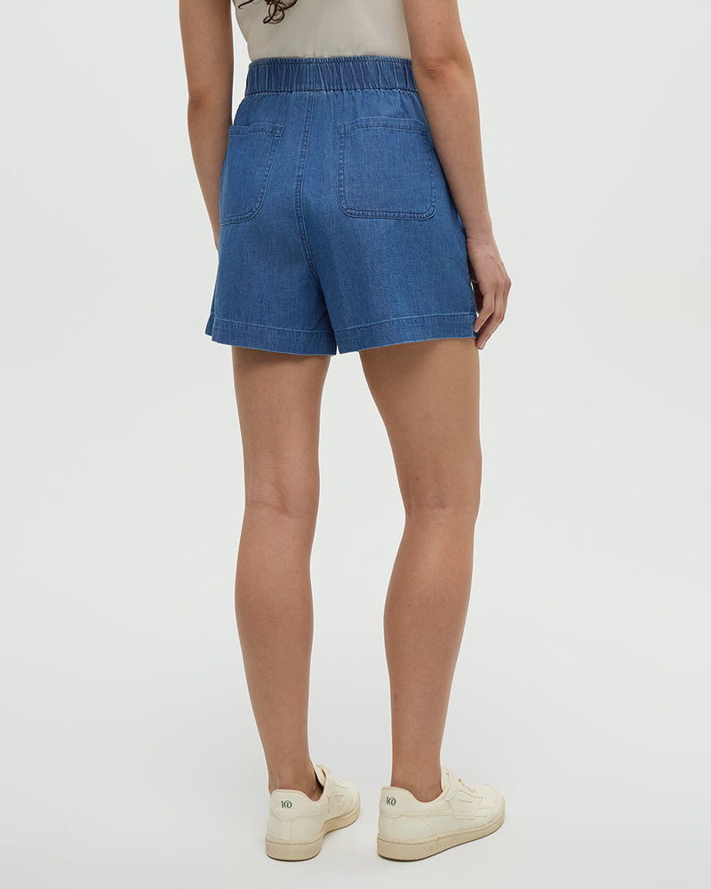 Blue-Organic-Cotton-Denim-Shorts