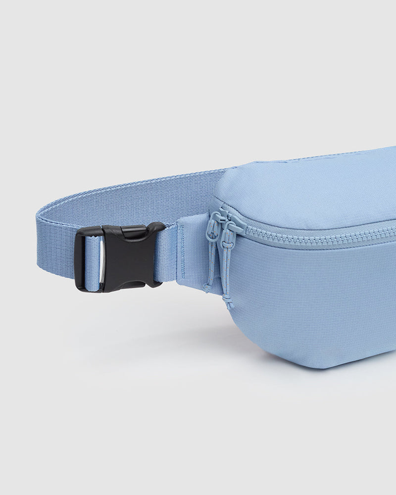 Blue-Recycled-Poly-Ripstop-Hip-Bag