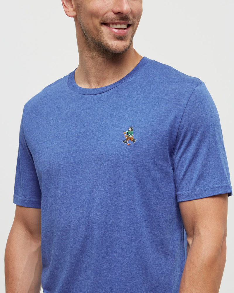 Blue-Regular-Fit-Embroidered-Graphic-T-Shirt