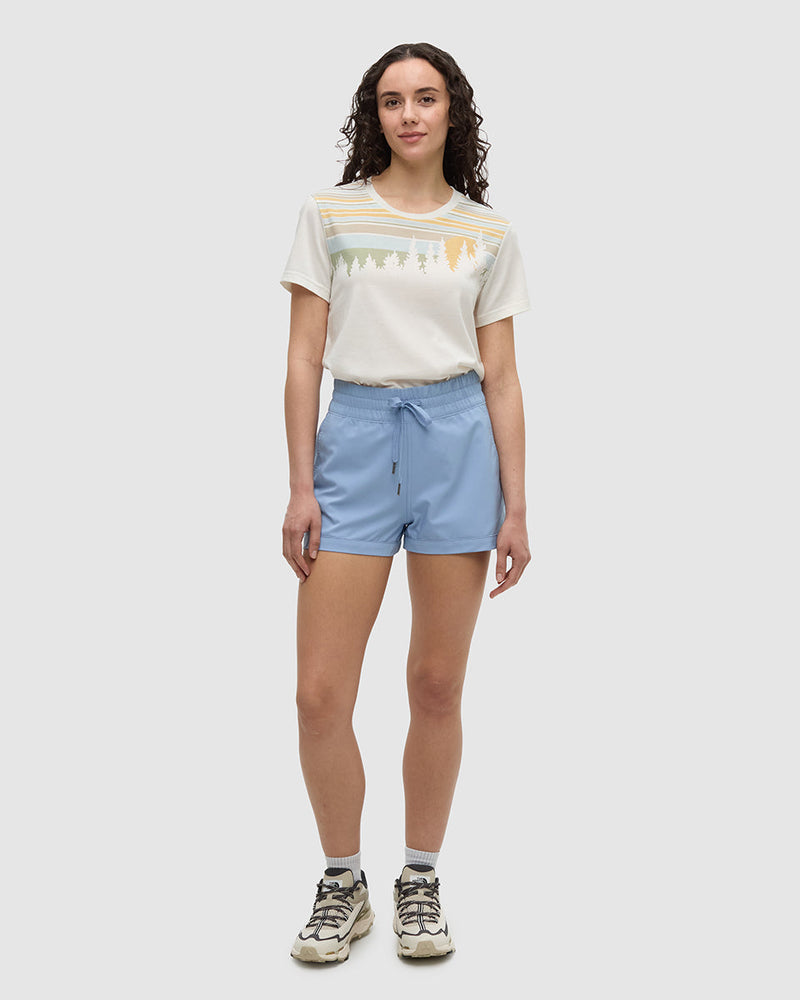 Blue-Stretch-Quick-Dry-Shorts