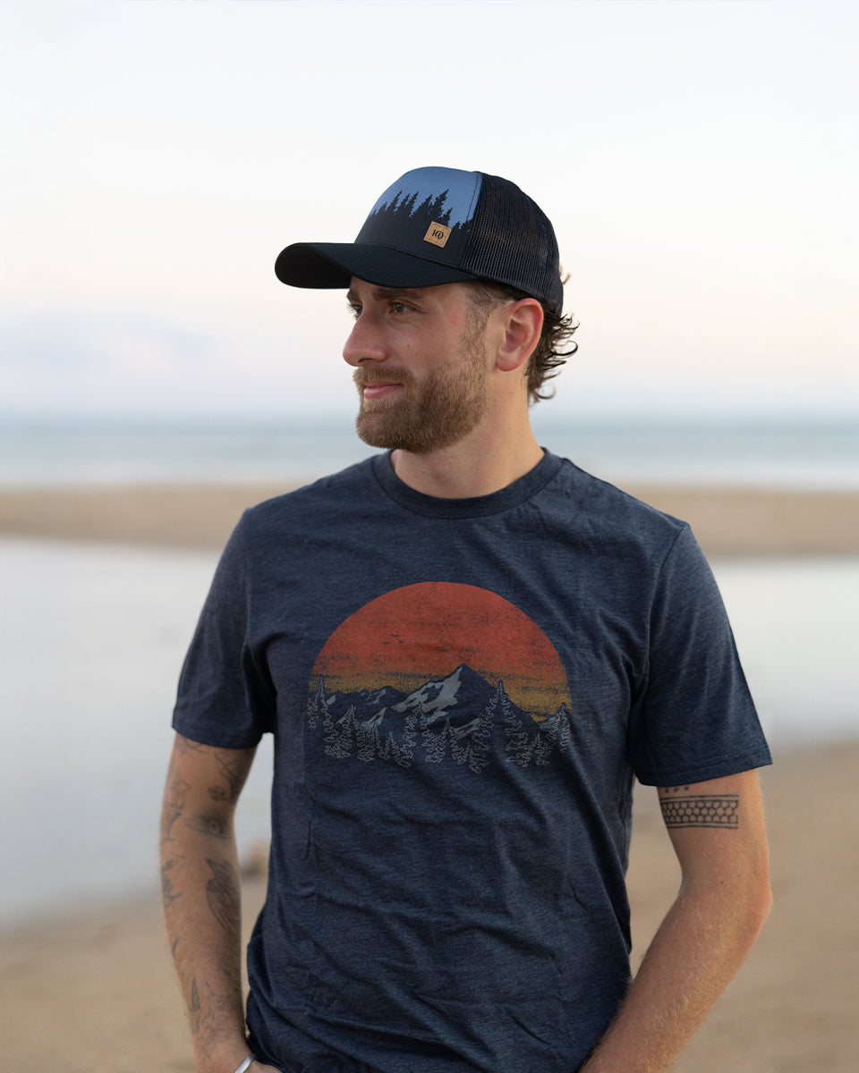 Mens Vintage Sunset T-Shirt | Recycled Materials