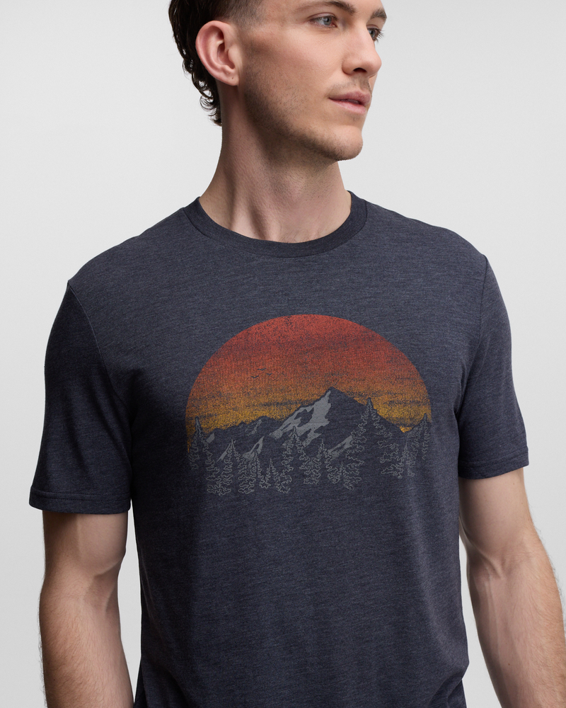 Blue-Regular-Fit-Crew-Neck-T-shirt