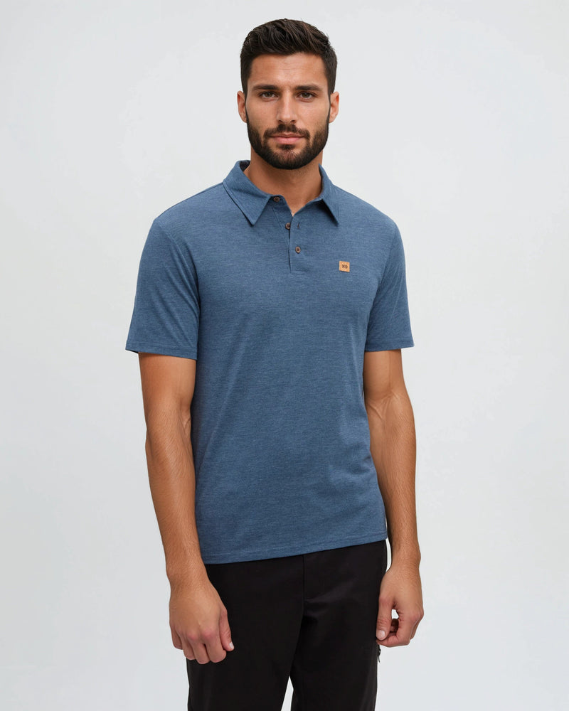 Blue-Treeblend-Regular-Fit-Polo