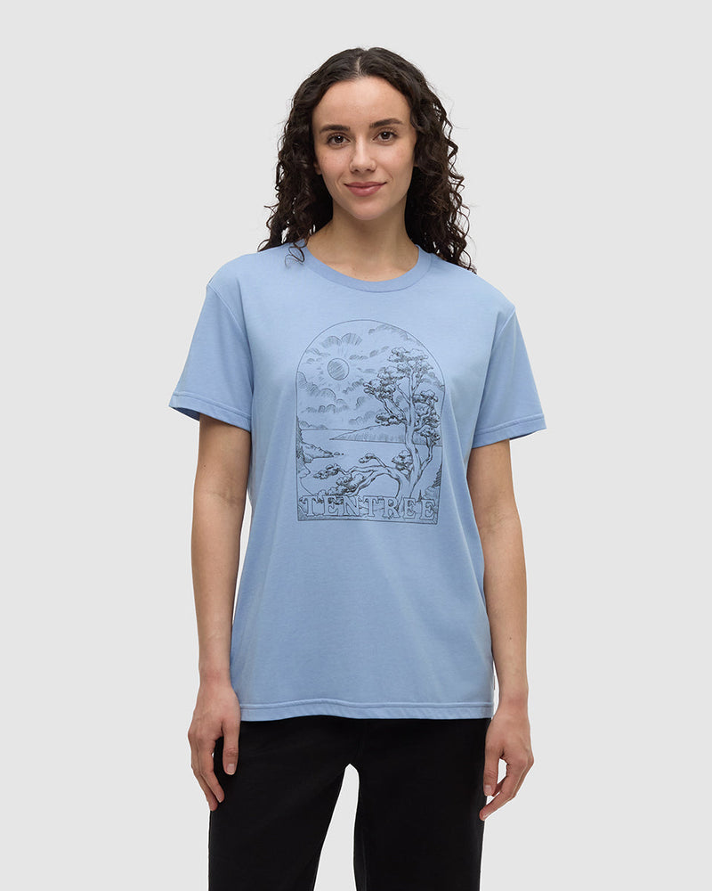 Blue-Treeblend-Regular-Graphic-T-Shirt