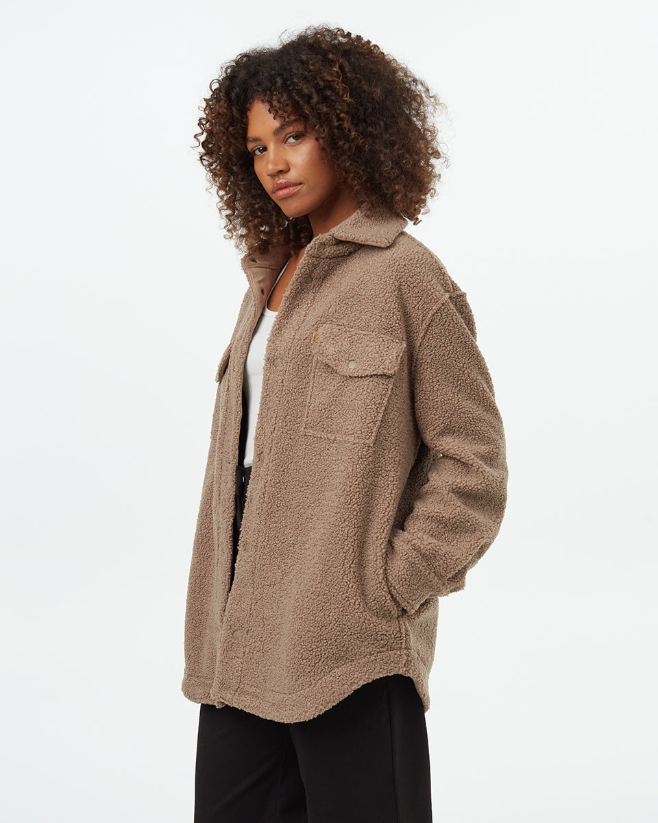Brown-Boucle-Oversized-Fit-