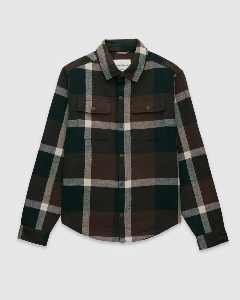 Brown-Men_s-Heavyweight-Flannel-Snap-front-Shirt
