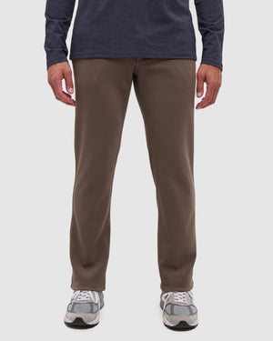 Brown-Men_s-Stretch-Straight-leg-Pant *Model is 5'11", wearing size M/32