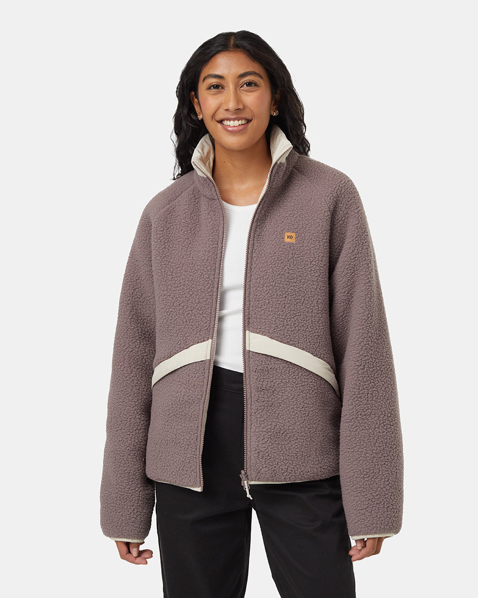 ジャケット・アウター enof wool rever half coat 2 Womens EcoLoft Reversible Short Jacket | Recycled Polyester