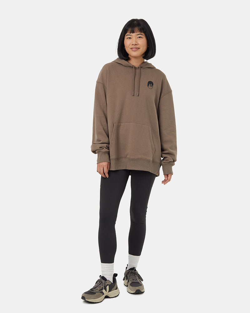 Brown-Printed-Graphic-Oversized-Hoodie