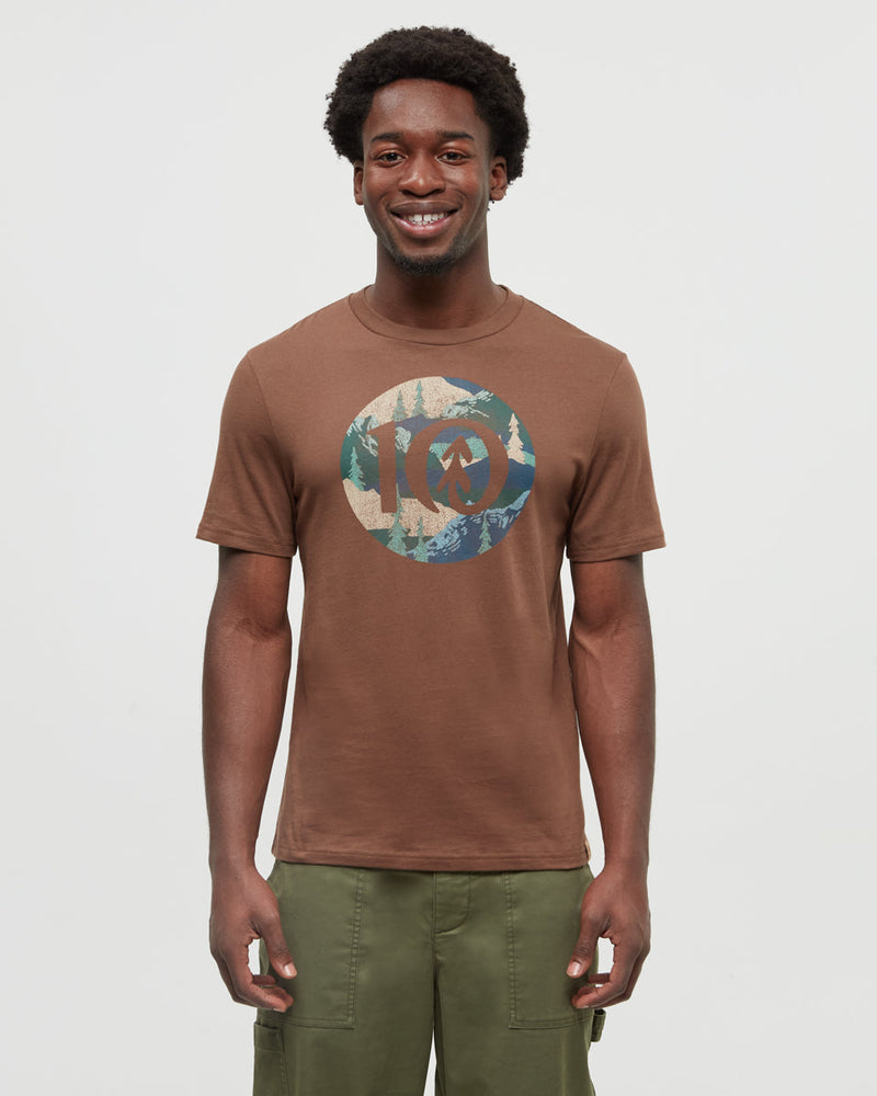 Brown-Printed-Graphic-TreeBlend-T-Shirt