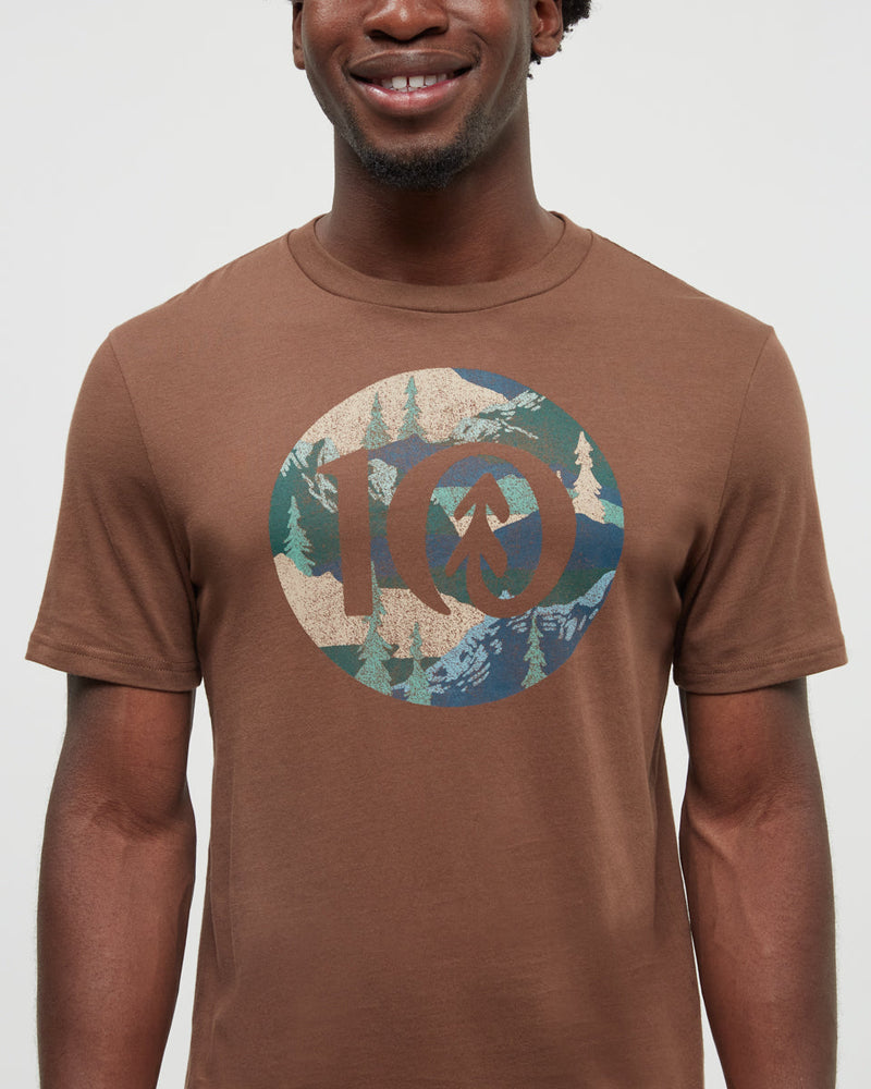 Brown-Printed-Graphic-TreeBlend-T-Shirt
