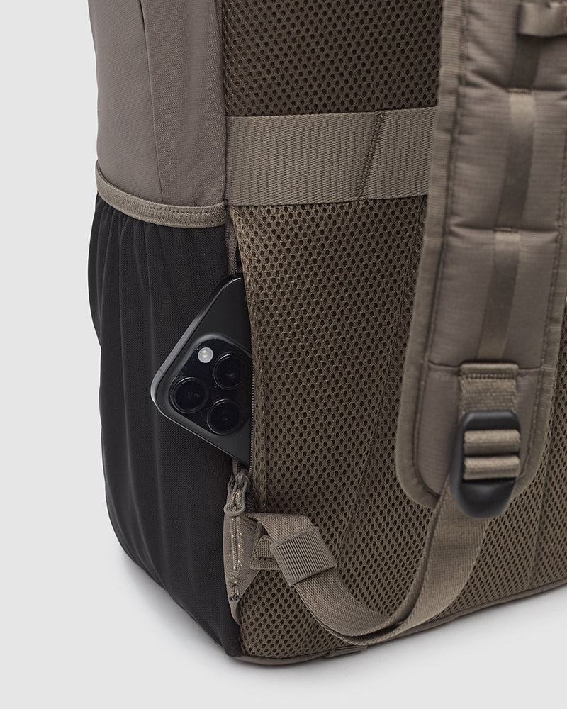 Brown-Recycled-Polyester-Daily-Backpack