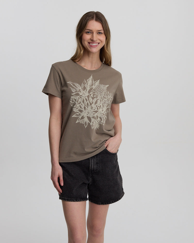 Brown-Relaxed-Graphic-Crew-Neck-T-Shirt