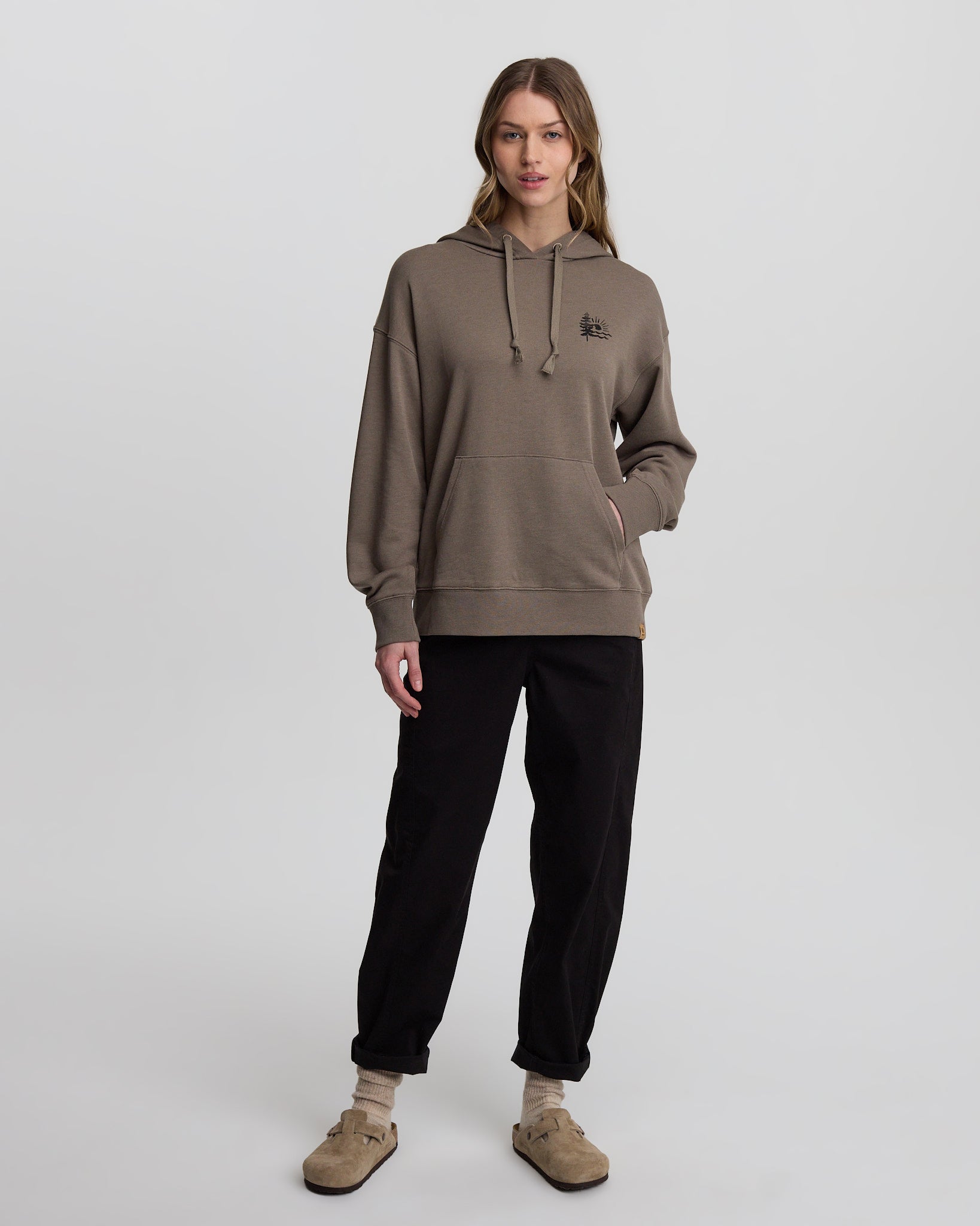 Womens Sunrise Relaxed Hoodie | Recycled Materials