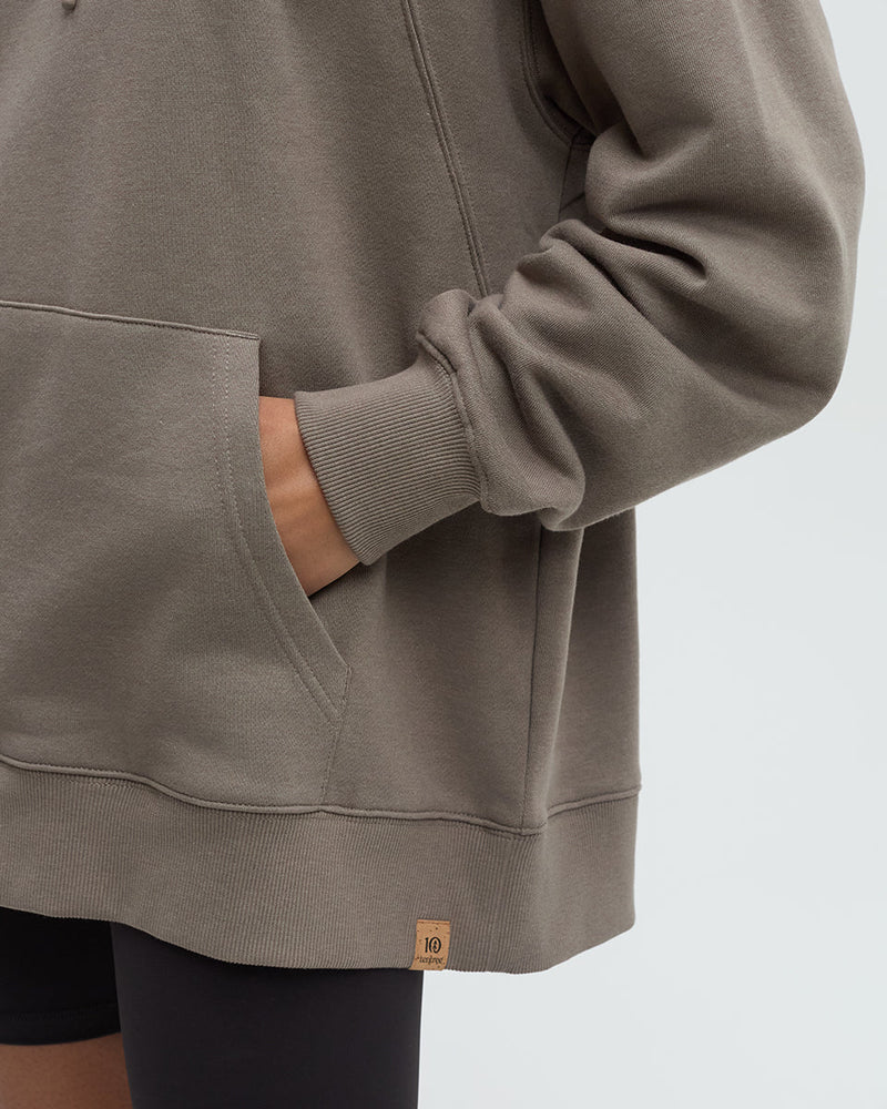 Brown-TreeFleece-Oversized-Hoodie