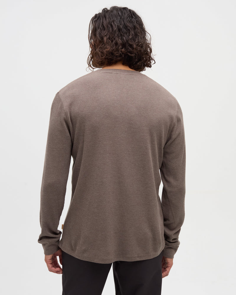 Brown-TreeWaffle-Henley-Longsleeve