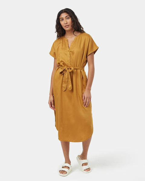Womens Tencel Shirt Dress