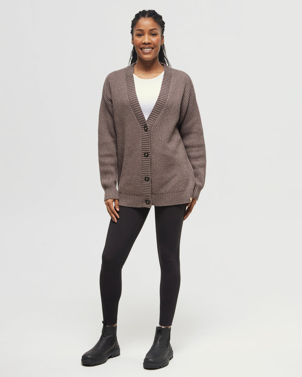 Womens Highline Oversized Button Cardigan