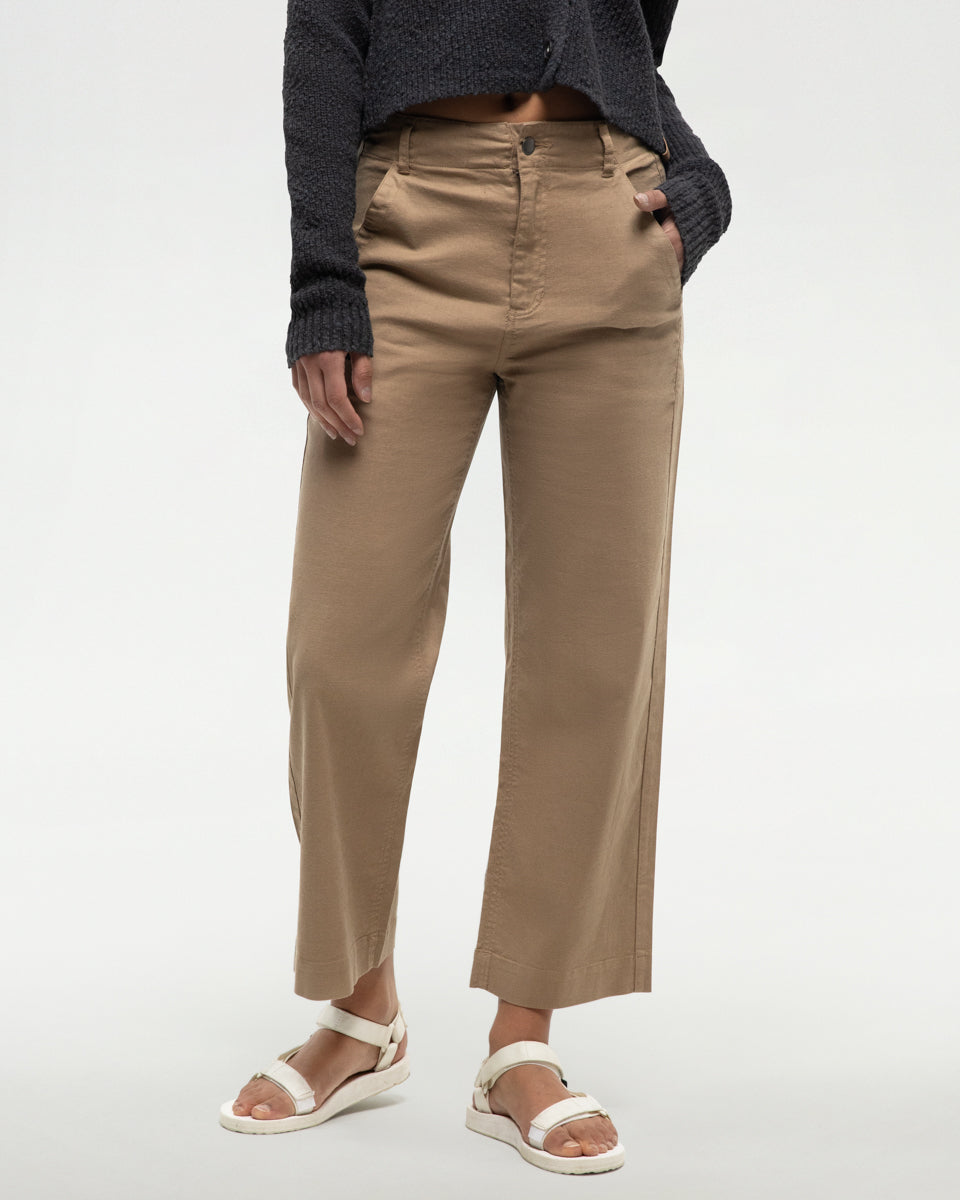 『TEN BDP TC KHAKI S』 Womens Slocan Pant | Recycled Materials