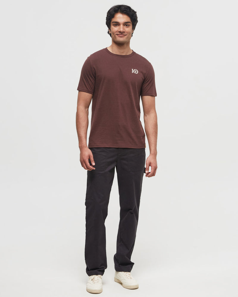 Burgundy-Crew-Neck-Graphic-Shortsleeve-T-Shirt