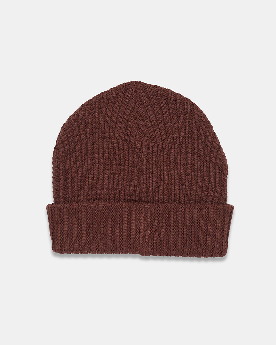 Ungendered Cork Patch Beanie | Organic Cotton