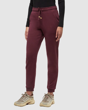 Burgundy-Regular-Fit-Elastic-Waist-Jogger