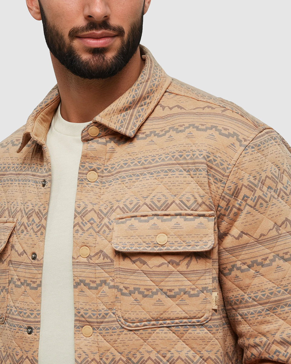 Mens Quilted Colville Shacket | Recycled Materials