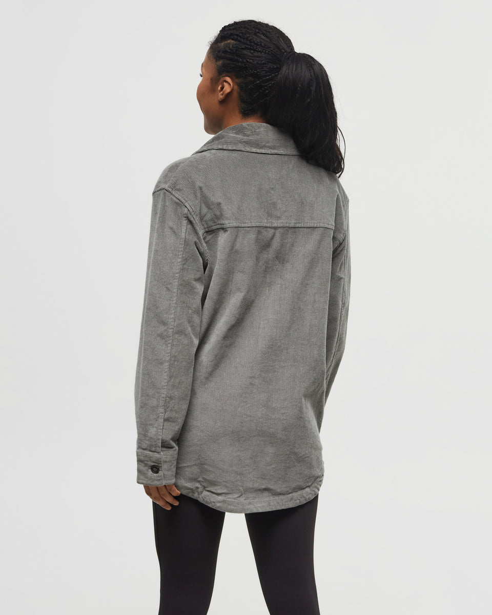 Womens EcoStretch Corduroy Shacket | Recycled Materials
