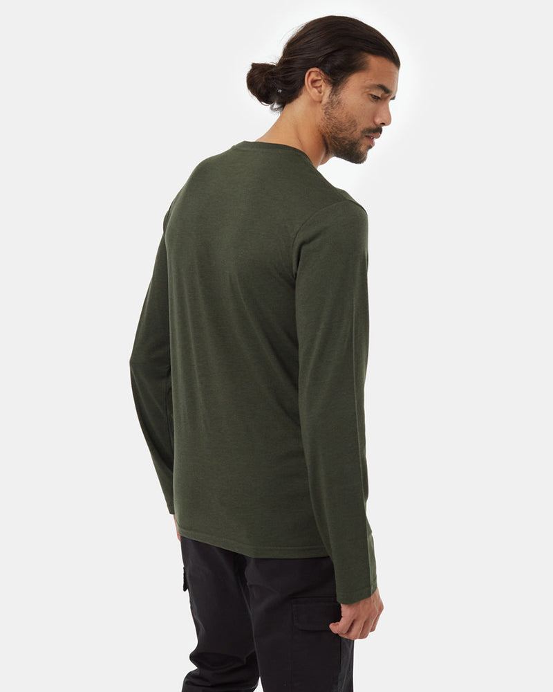 Green-Crew-Neck-Embroidered-Graphic-Longsleeve-T-Shirt