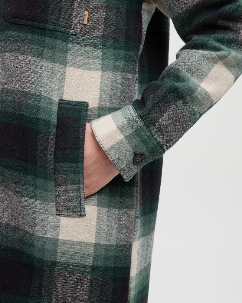 Green-Heavy-Weight-Flannel-Long-Jacket