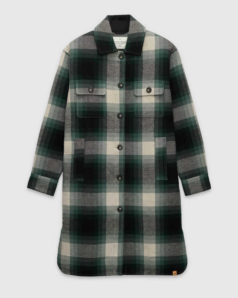 Green-Heavy-Weight-Flannel-Long-Jacket