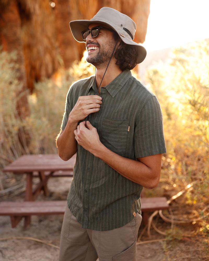 Green-Hemp-Button-Front-Shortsleeve-Shirt