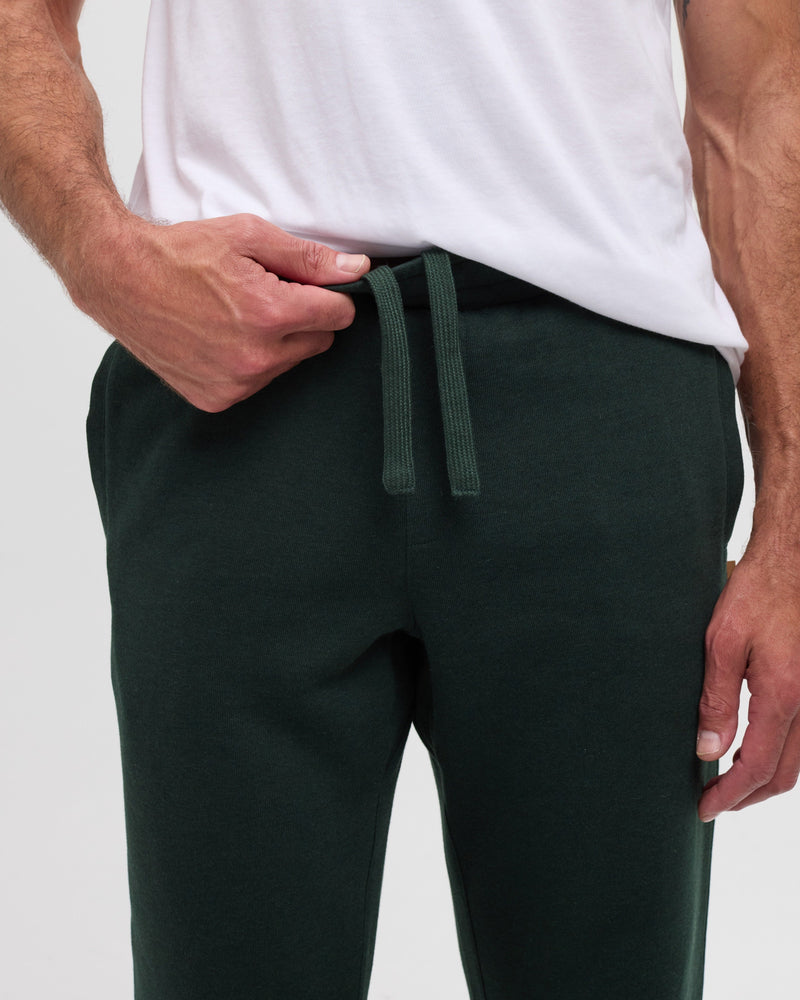 Green-Men_s-Fleece-Straight-leg-Sweatpants