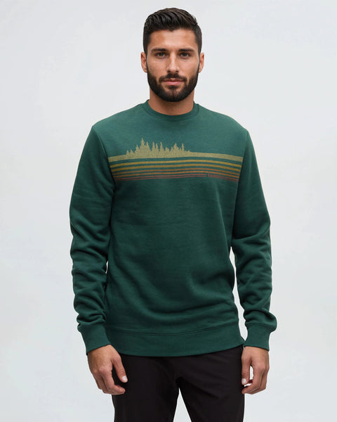 retro_tresure Mens Retro TreeLine Crew | Recycled Materials